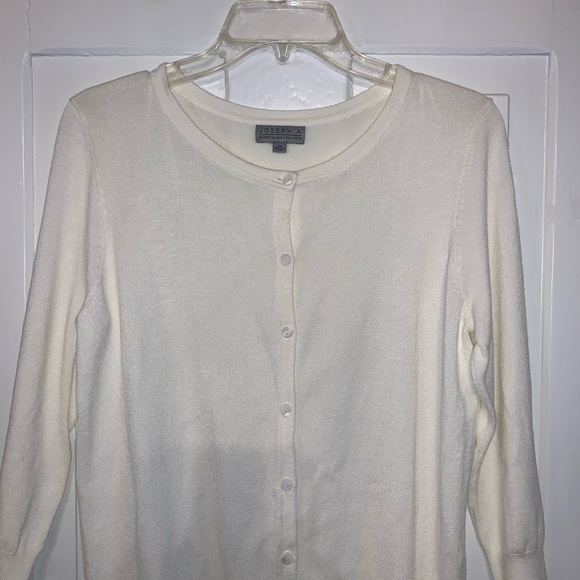 Joseph Allen Cream Button Front Cardigan-NWOT - Picture 4 of 16